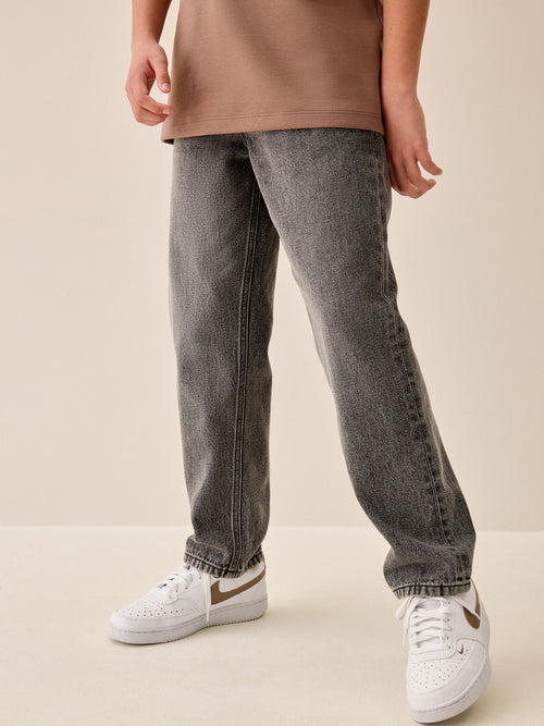 Dark Grey Loose Fit Authentic Jeans (3-16yrs)