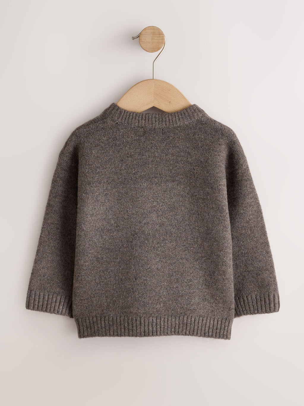 Chocolate Brown Brooklyn Knitted Crew Neck Jumper (3mths-7yrs)