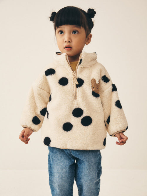 Mono Spot Half Zip Fleece (3mths-7yrs)