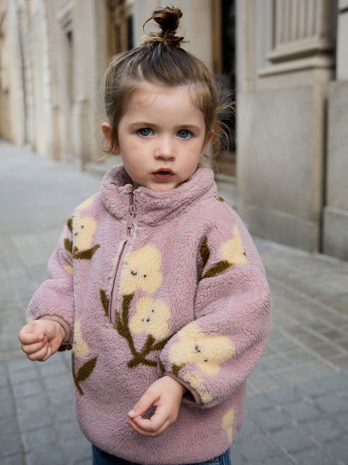 Mauve Purple Half Zip Fleece (3mths-7yrs)
