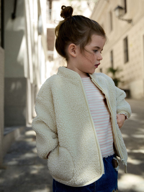 Cream Zip Up Fleece (3mths-7yrs)