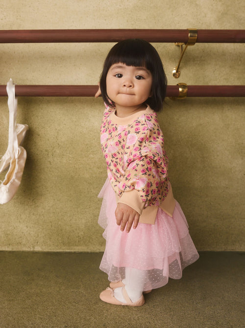 Pink Floral Cath Kidston Sweat Mesh Dress (3mths-7yrs)