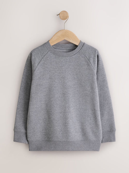 Grey Crew Neck School Sweater (3-16yrs)