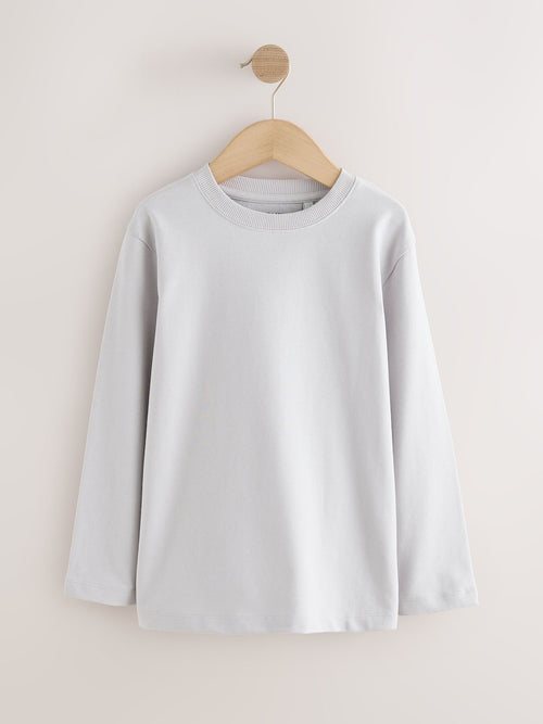 Light Grey Cosy Long Sleeve T-Shirt (3-16yrs)