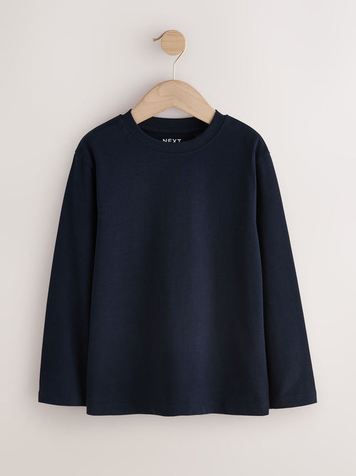 Navy Cosy Long Sleeve T-Shirt (3-16yrs)