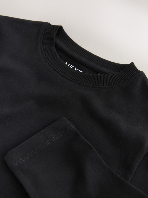 Black Cosy Long Sleeve T-Shirt (3-16yrs)