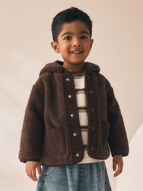 Chocolate Brown Hooded Fleece (3mths-7yrs)