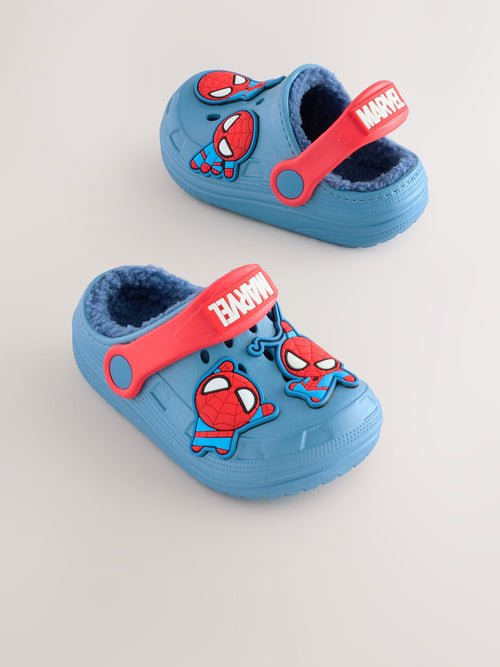 Blue Spidey and his Amazing Friends Warm Lined Slippers Clogs