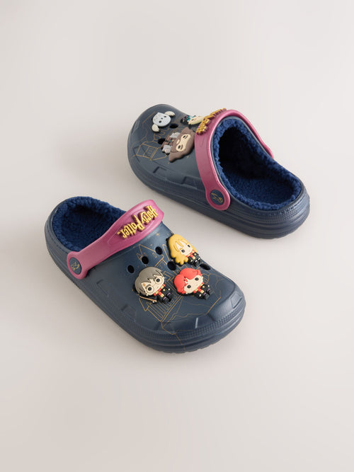 Navy Harry Potter Warm Lined Slipper Clogs