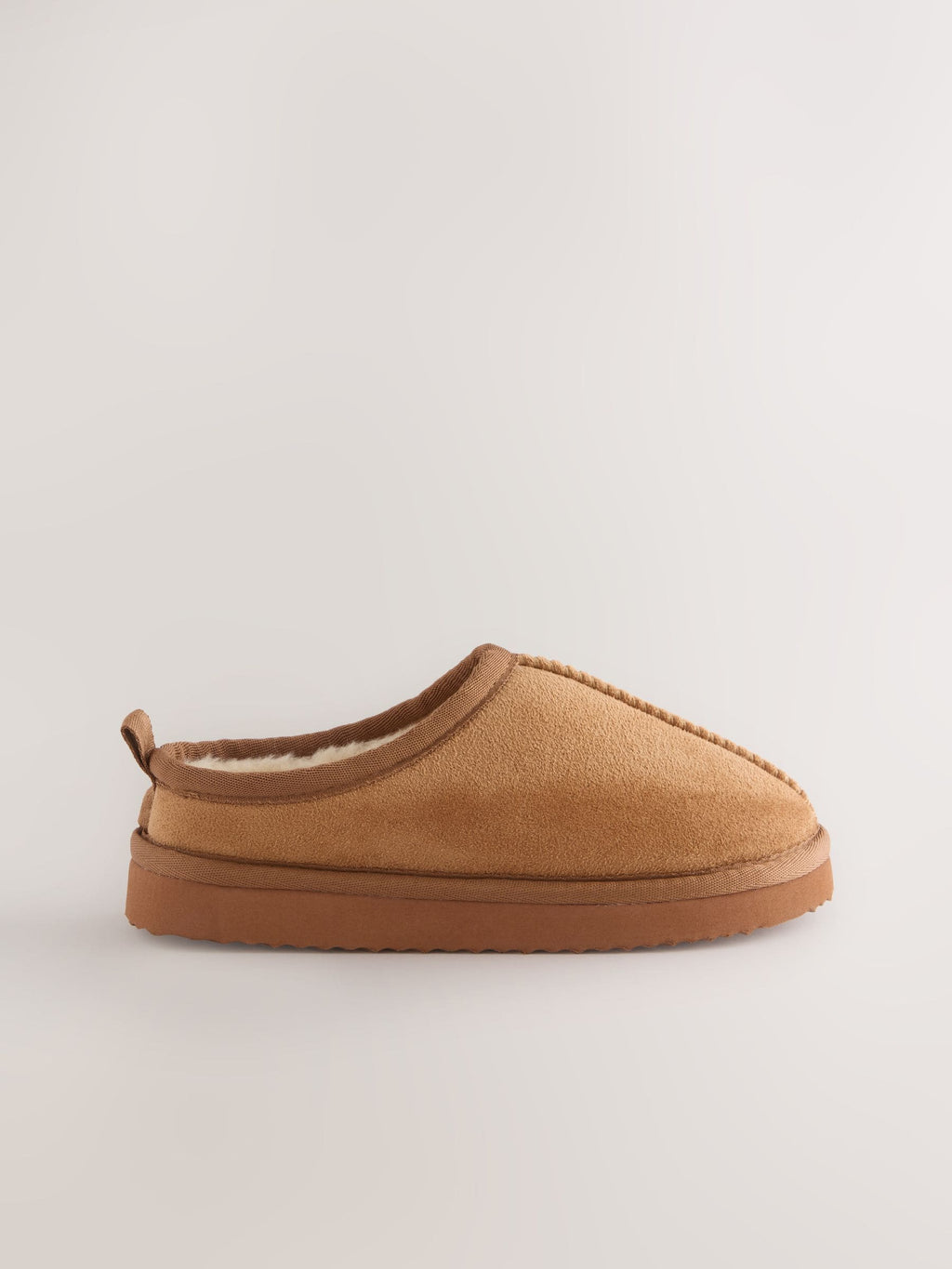 Tan Brown Cosy Mule Slippers