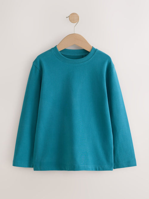 Teal Blue Cosy Long Sleeve T-Shirt (3-16yrs)