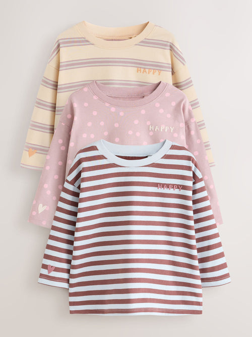 Pink Stripe T-Shirts 3PK (3mths-7yrs)