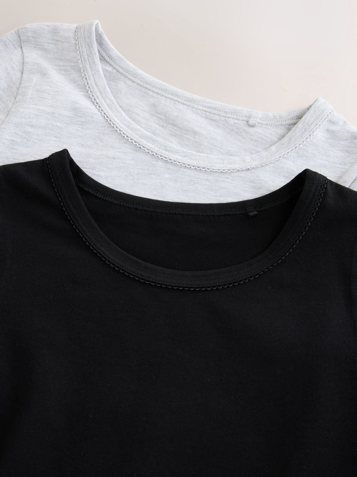 Black/Grey Long Sleeve Vests 2 Pack (1.5-16yrs)