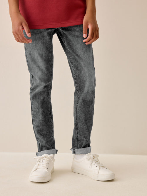 Grey Denim Skinny Fit Stretch Jeans (3-17yrs)