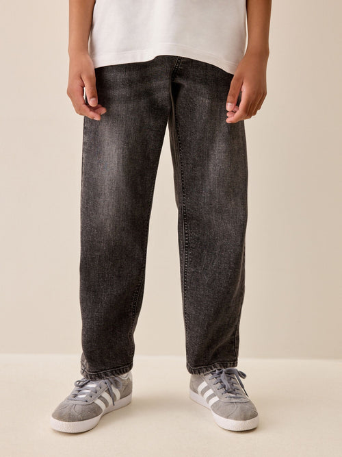 Grey Denim Loose Fit Stretch Jeans (3-17yrs)
