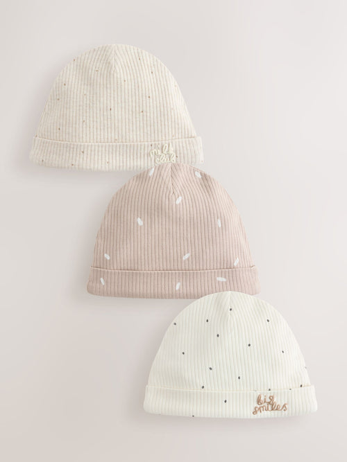 Neutral Milk Club Baby Beanies 3 Pack (0-12mths)