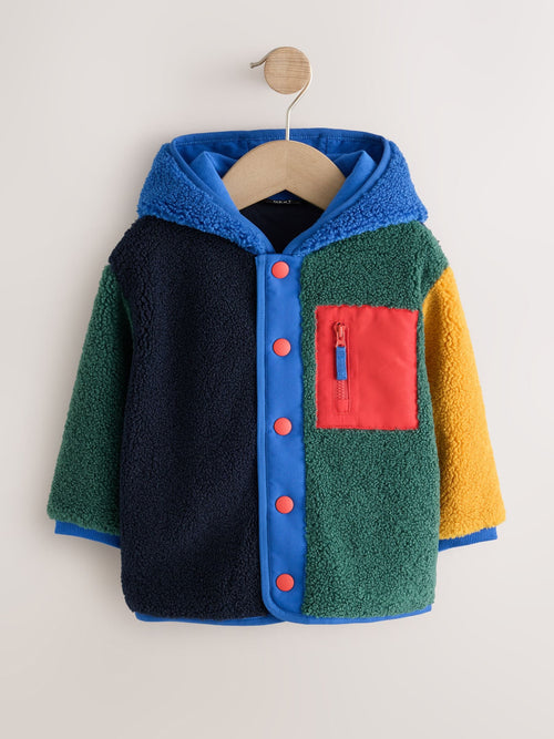 Multi Bright Colourblock Hooded Fleece (3mths-7yrs)