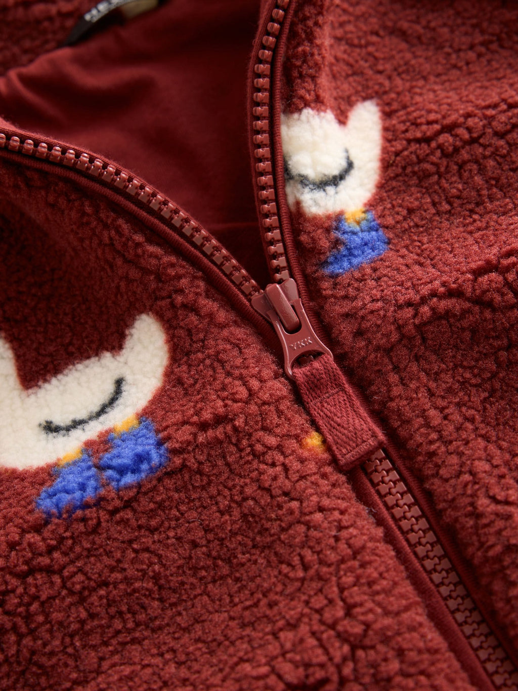 Burgundy Red Duck All Over Print Fleece (3mths-7yrs)