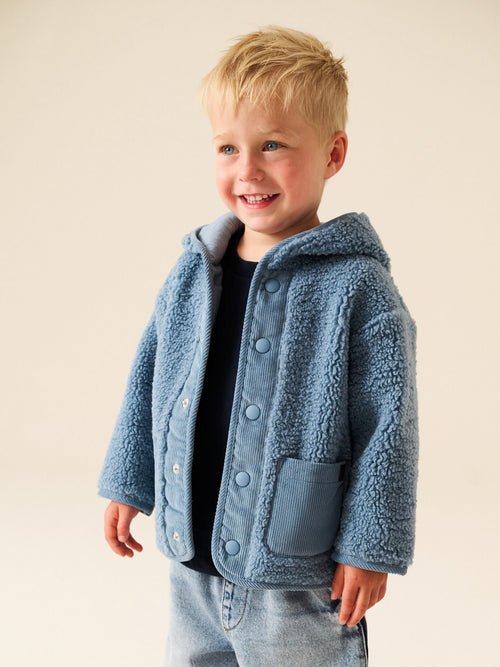Blue Hooded Fleece (3mths-7yrs)