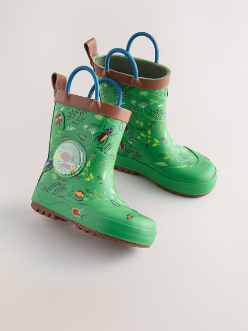 Green Forest Handle Pull On Wellies