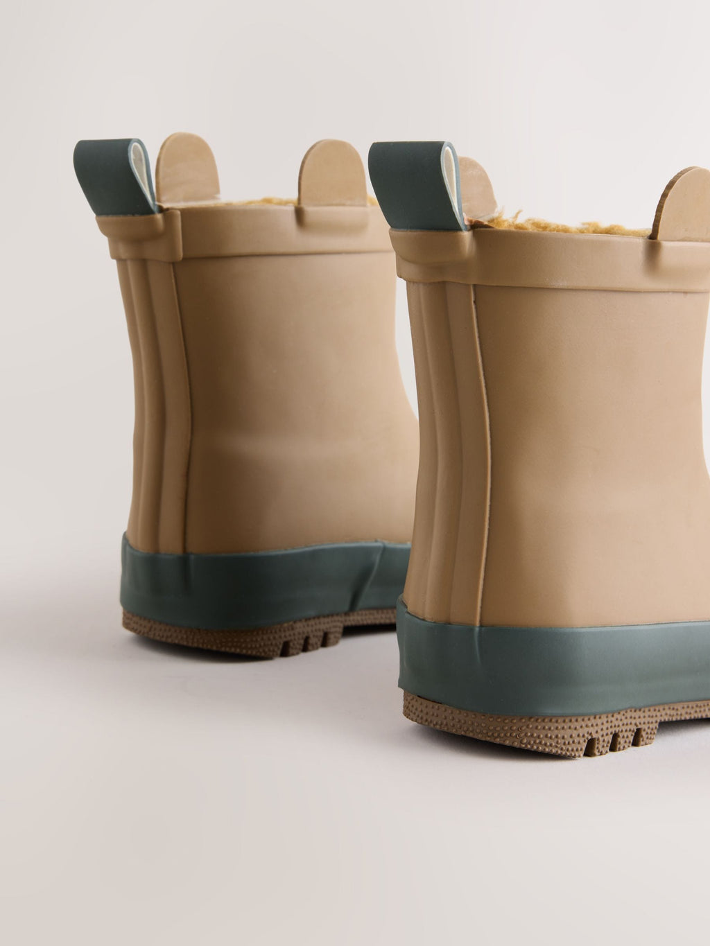Brown Bear Warm Lined Ankle Wellies