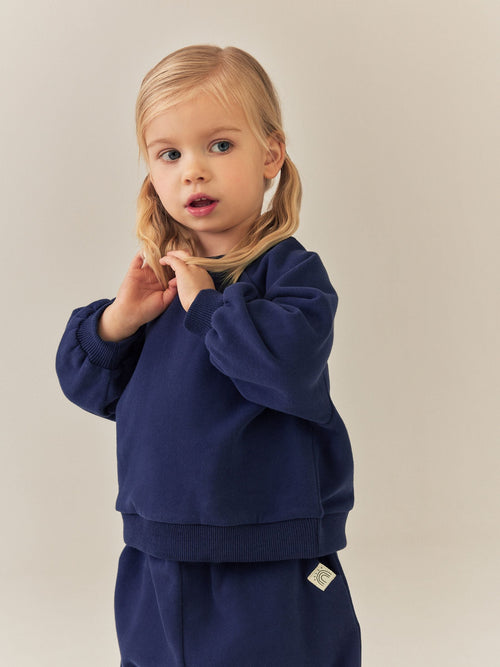 Navy Crew Neck Sweatshirt (3mths-7yrs)