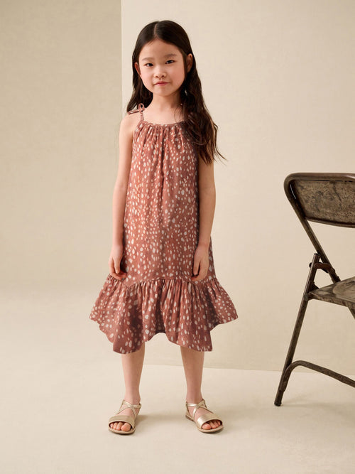 Animal Strappy Summer Dress (3-16yrs)