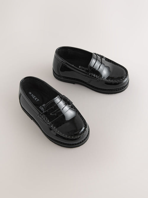 Black Patent Penny Loafers