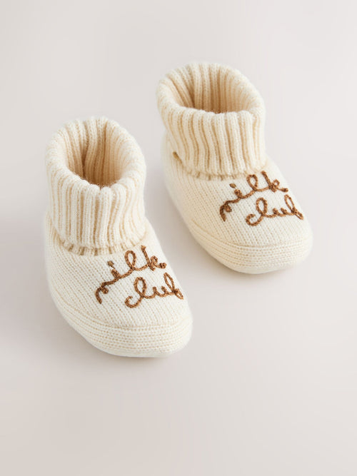 Neutral Milk Club Baby Sock Top Boot Shoes (0-18mths)