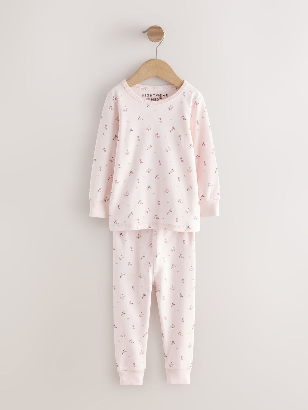 Pink/Brown Ditsy Print Snuggle Pyjamas 3 Pack (9mths-12yrs)