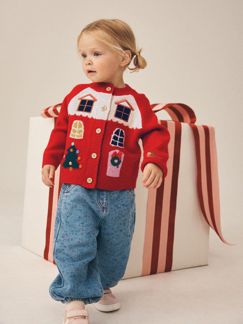 Red House Christmas Cardigan (3mths-7yrs)
