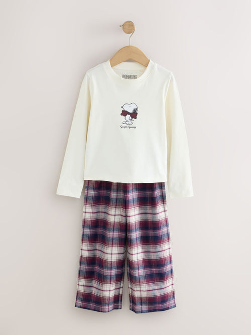 Red/Ecru Snoopy Woven Wide Leg Pyjamas 1 Pack (3-16yrs)