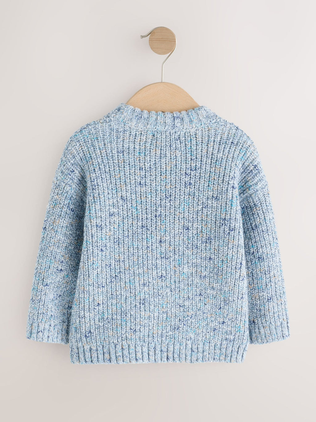 Blue Twist Knitted Crew Neck Jumper (3mths-7yrs)