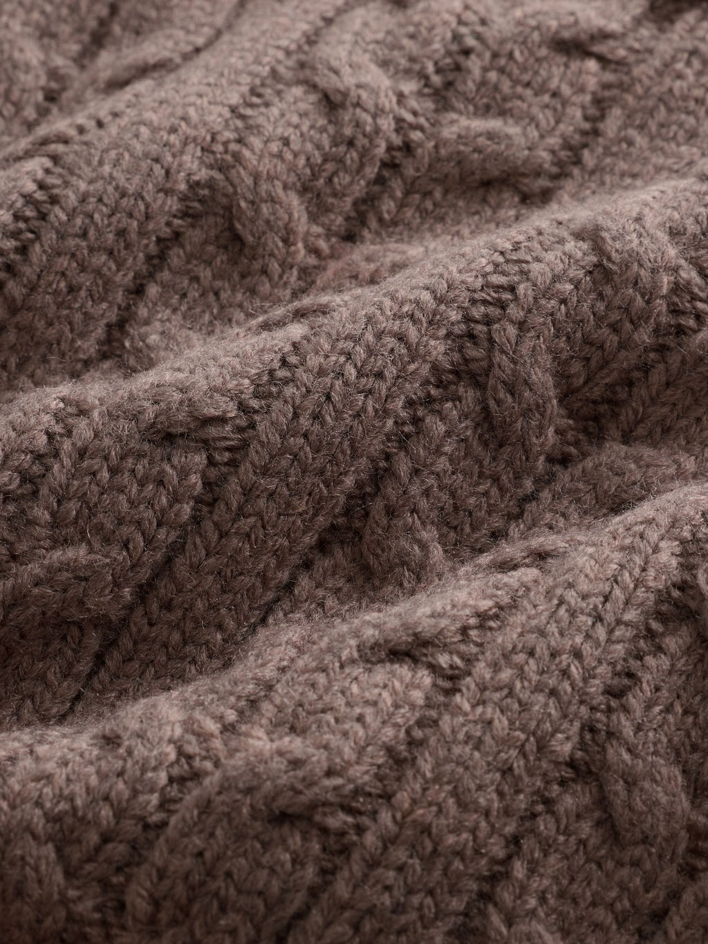 Brown Cable Knit Crew Neck Jumper (3mths-7yrs)