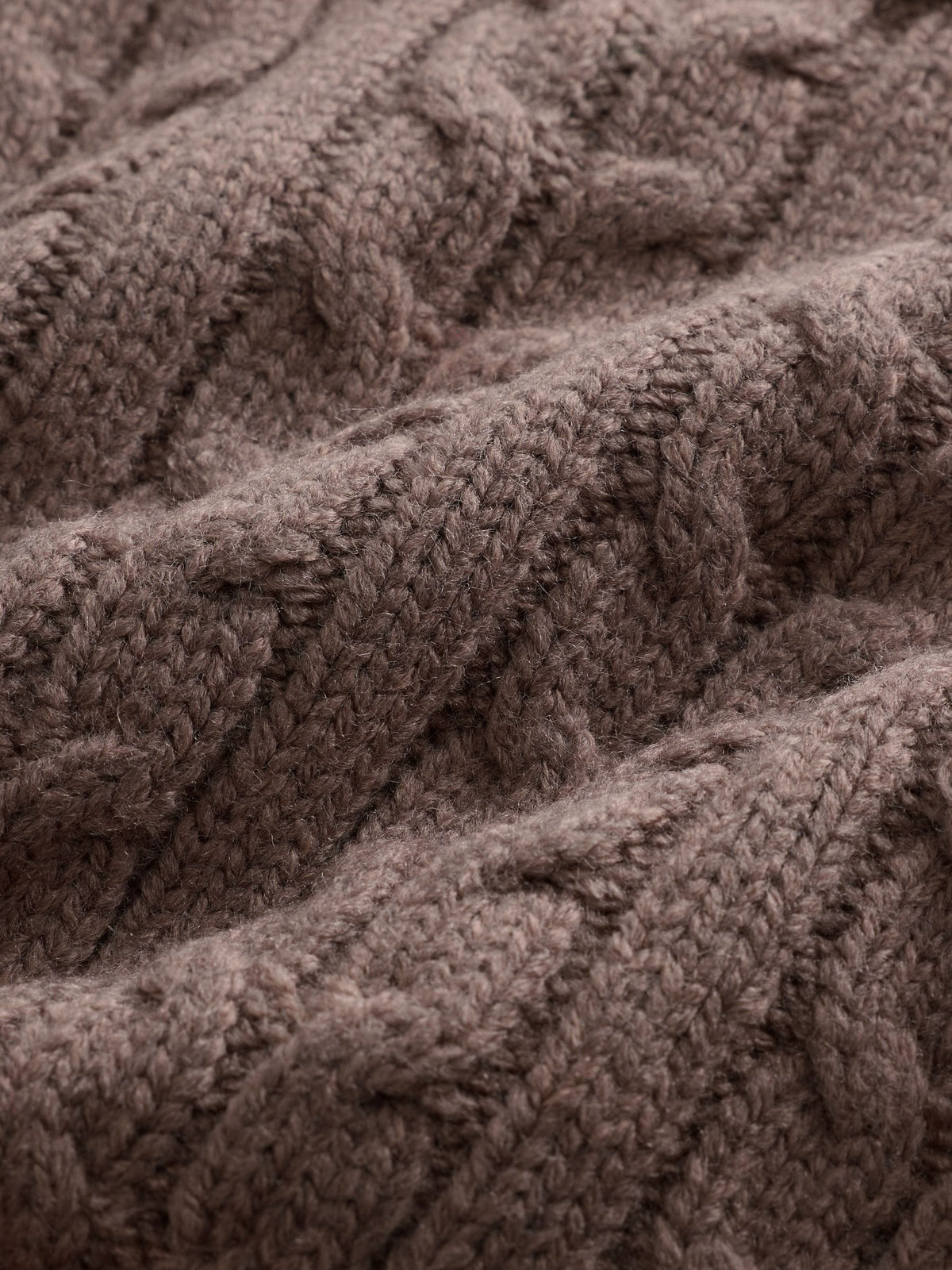 Brown Cable Knit Crew Neck Jumper (3mths-7yrs)