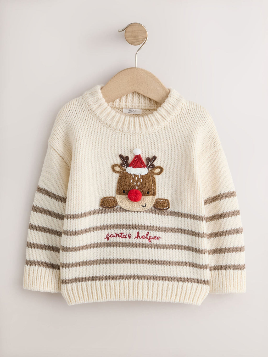 Neutral Christmas Crew Neck Jumper (3mths-7yrs)