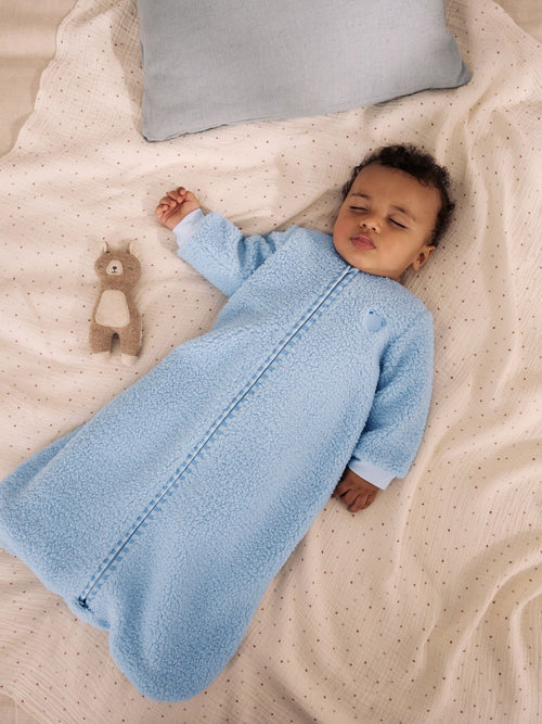 Blue Borg 2.5 Tog Fleece Baby Sleep Bag