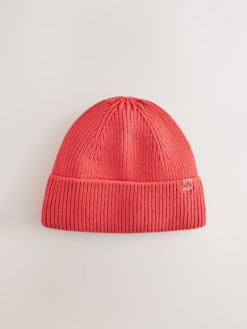 Orange Knitted Beanie Hat (1-16yrs)
