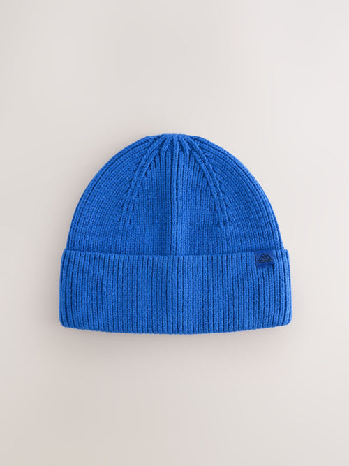 Cobalt Blue Knitted Beanie Hat (1-16yrs)