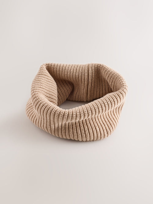 Stone Ribbed Knitted Snood (1-16yrs)