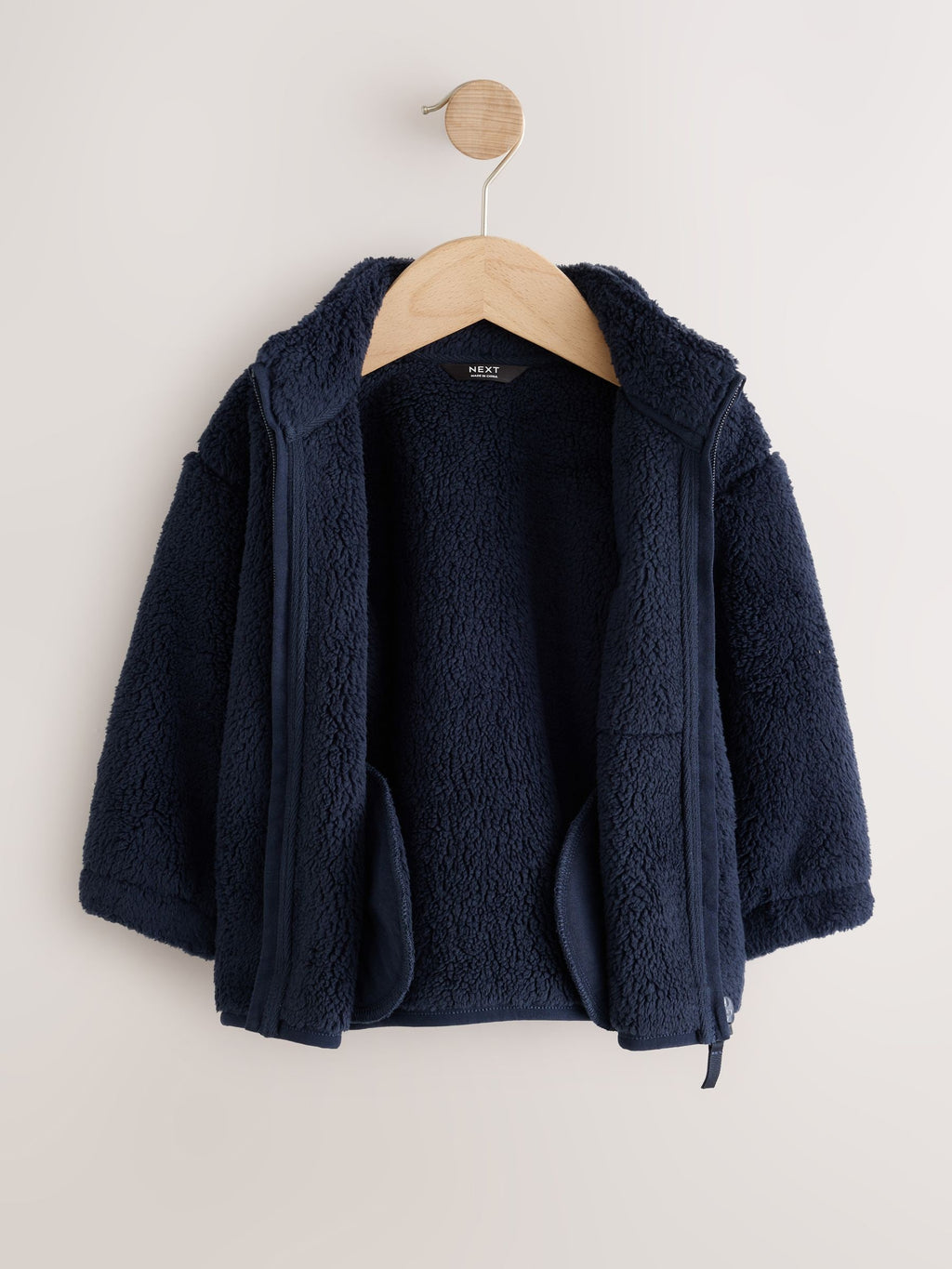 Navy Zip Up Fleece (3mths-7yrs)