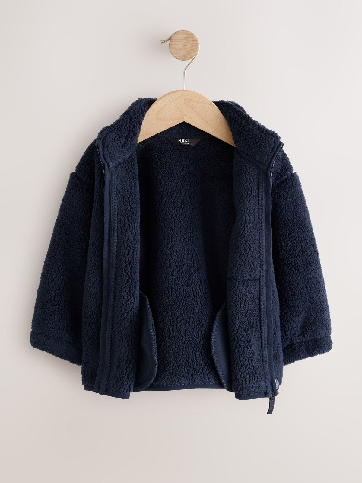Navy Zip Up Fleece (3mths-7yrs)