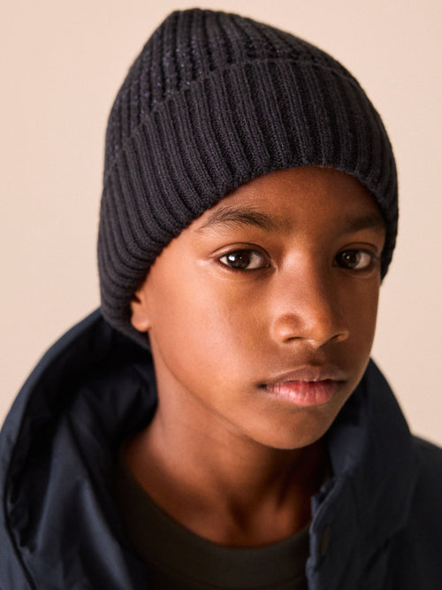 Navy Thinsulate Knitted Beanie Hat (1-16yrs)