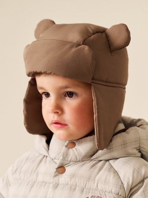 Brown Bear Novelty Lined Trapper Hat (3mths-6yrs)