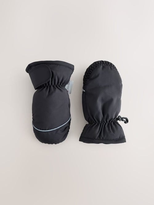 Black Ski Mitten Gloves (3mths-6yrs)