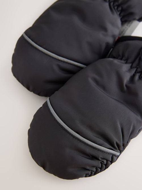 Black Ski Mitten Gloves (3mths-6yrs)