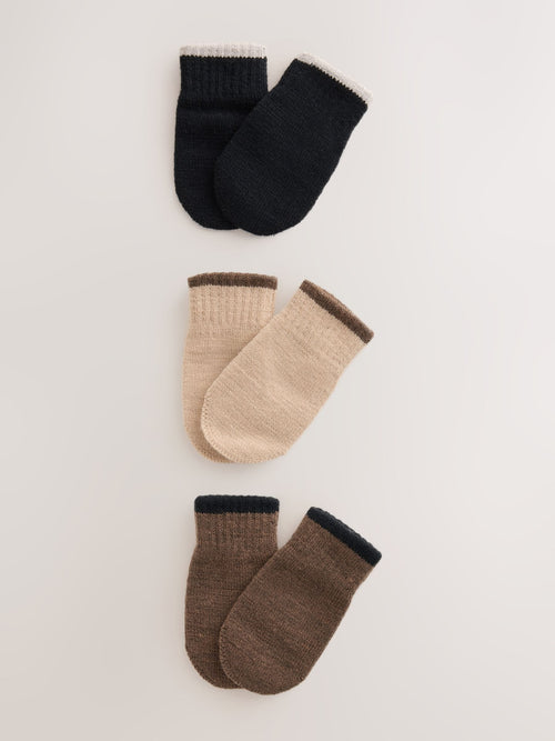 Brown Magic Mitts Gloves 3 Pack (3mths-6yrs)
