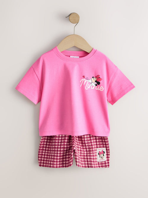 Pink Minnie Mouse T-Shirt and Shorts Set (3mths-7yrs)