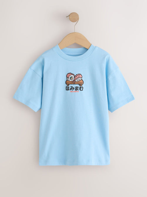 Blue Sushi Relaxed Fit Short Sleeve Graphic T-Shirt (3-16yrs)