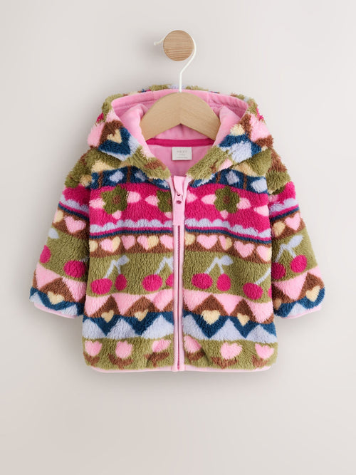 Multi Fairisle Fleece Baby Zip Jacket (0mths-2yrs)